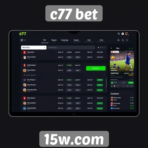 Avaliação da interface do usuário do c77 bet